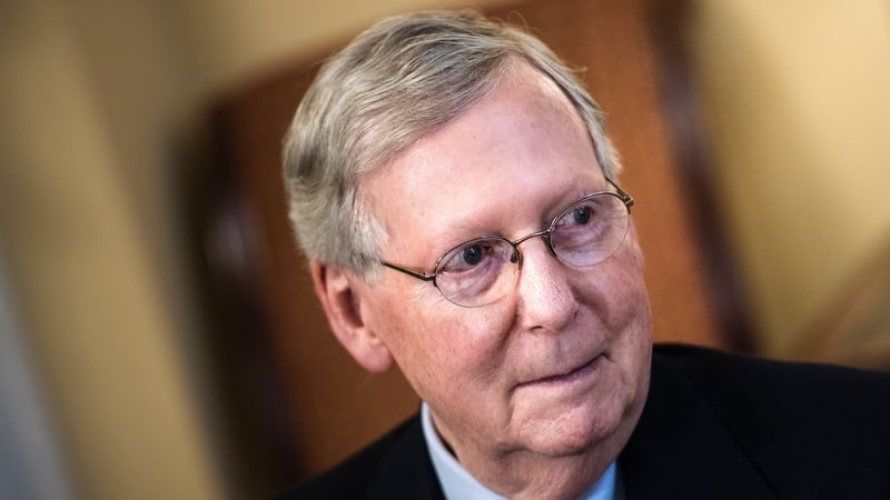 Mitch McConnell said he was 'not in favour' of reducing the diplomacy and foreign aid budget