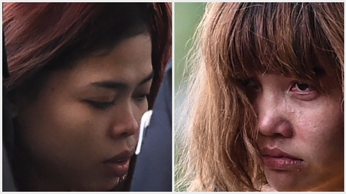 Siti Aishah (L) and Doan Thi Huong have been charged with murder