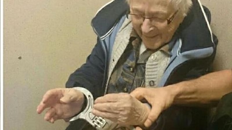 'Annie' had being arrested on her bucket list (Pic: Facebook Politie Nijmegen-Zuid)