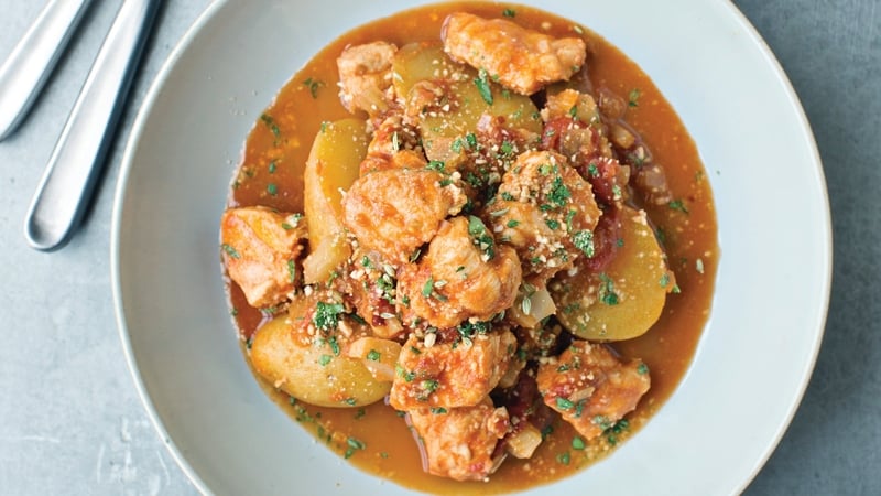 Neven's Mediterranean monkfish stew