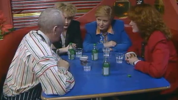 Frances Fitzgerald, Maxine Brady and Ruth Riddick on 'Nighthawks'