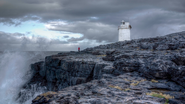 Waves crashing against Black Head, Co Clare (Pic: Trevor Dubber)