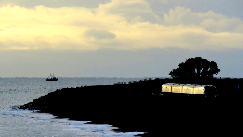 Train arriving in Greystones, Co Wicklow (Pic: Brian Keeley)