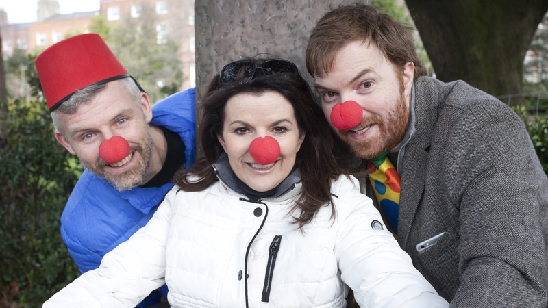 Des Bishop, Deirdre O'Kane and Bernard O'Shea