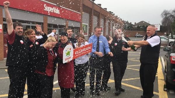 The ticket was purchased yesterday at the SuperValu store in Knocklyon, Dublin