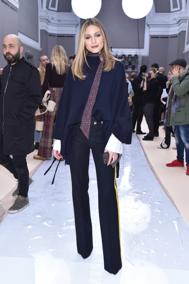 Olivia Palermo's simple chic style is perfect at the Chloé Fashion Show.