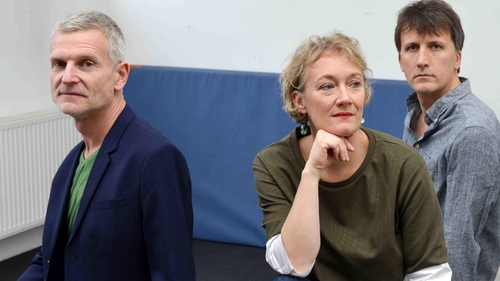 Julia Hülsmann with drummer Heinrich Köbberling, left and bassist Marc Muellbauer, right: back from her travels and a sixth album for ECM just out