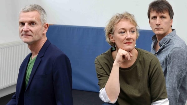 Julia Hülsmann with drummer Heinrich Köbberling, left and bassist Marc Muellbauer, right: back from her travels and a sixth album for ECM just out