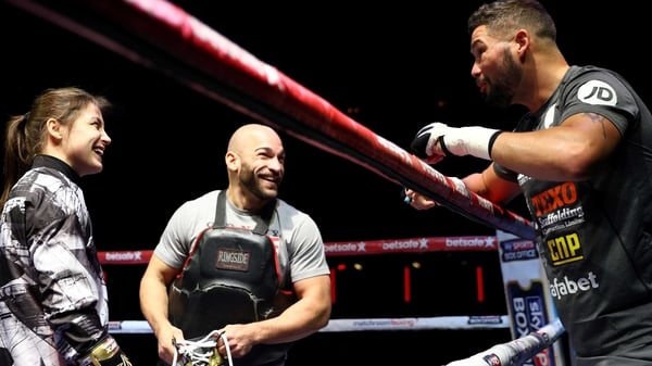 Katie Taylor and Tony Bellew shoot the breeze