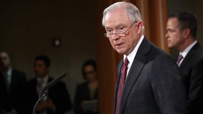The US Justice Department confirmed that Jeff Sessions was questioned for several hours last week