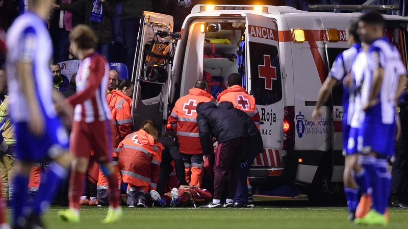 Fernando Torres was taken to hospital