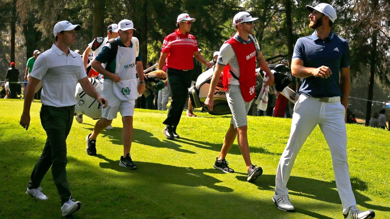 Rory McIlroy played his opening round alongside world number one Dustin Johnson