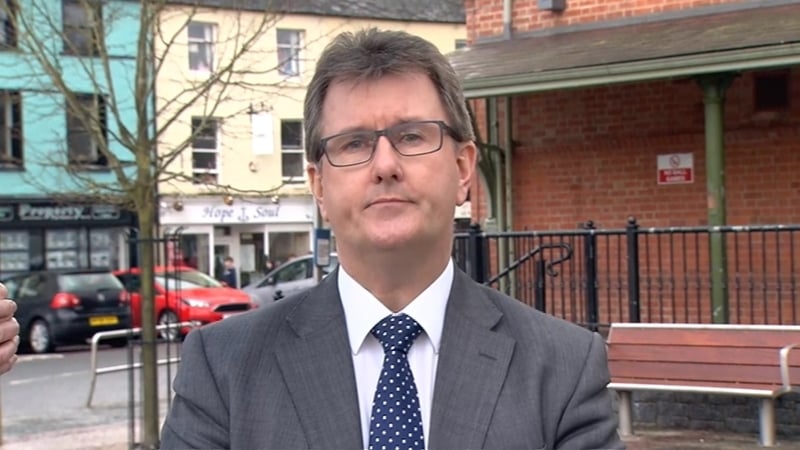 Jeffrey Donaldson made the remarks during a speech to the Institute of European Affairs in Dublin