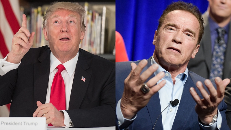 President Trump and Arnold Schwarzenegger - Boardroom dispute