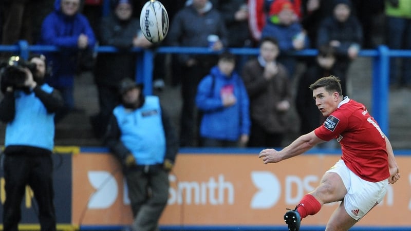 Ian Keatley takes the No 10 jersey for Munster