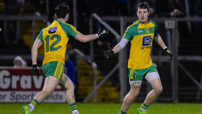 Cousins Ryan and Eoin McHugh in action for Donegal during the League