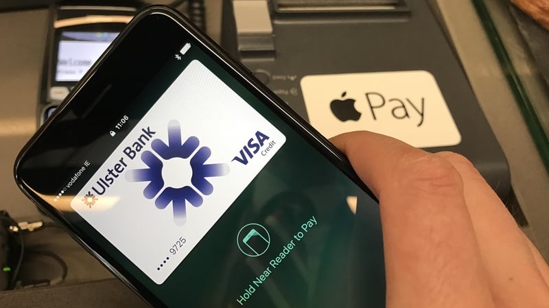 Ulster Bank and KBC will initially offer the Apple Pay service on their credit and debit cards