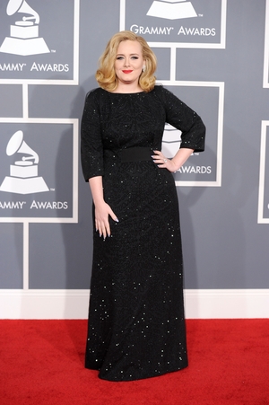 Hello Hollywood! The singer looks sensational at the Grammys in 2012 wearing a sparkling Armani Prive dress and blonde hair. She took home 6 awards that night.