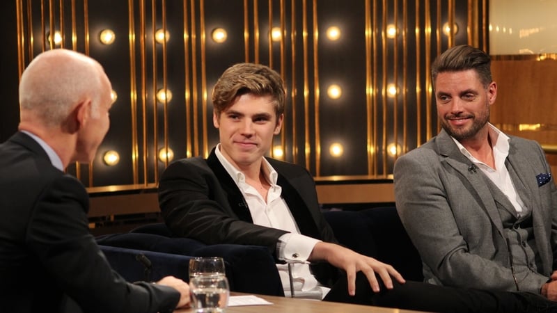 Keith Duffy with his son Jay on The Ray D'Arcy Show