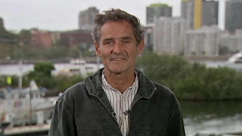 Nick Dwyer (pictured) and Barbara Heftman were sailing from New Zealand to Australia when the yacht's rudder broke in high seas