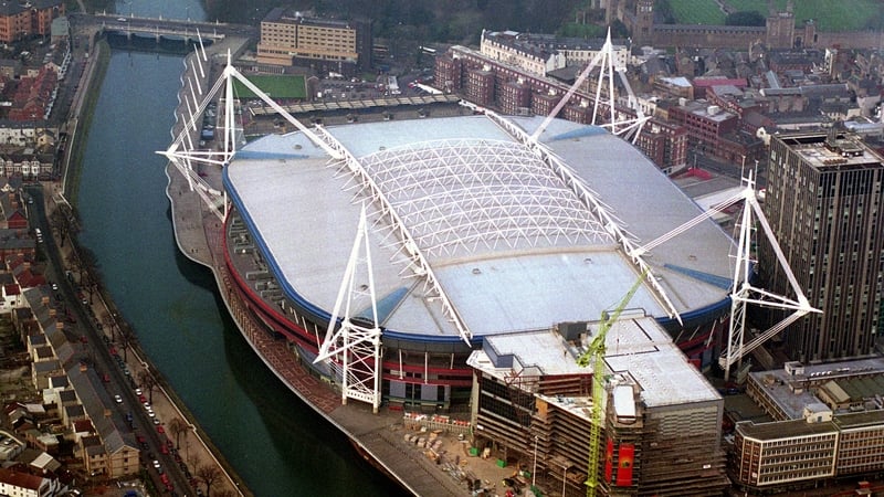 The roof will be closed for Friday's night match in Cardiff