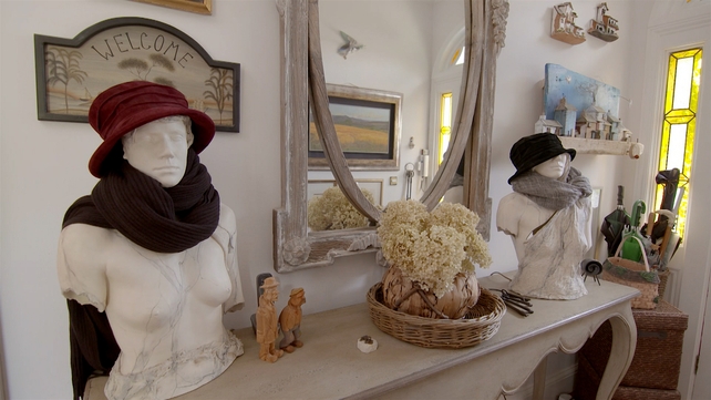 Michele's style is eclectic and vintage.