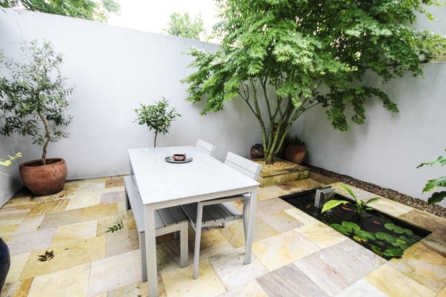 The style of the home is contemporary and clean