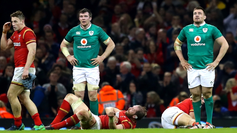 Ireland's Peter O'Mahony and Niall Scannell dejected after the game