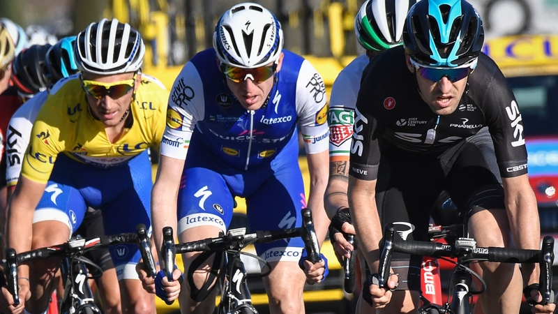 Dan Martin (C) moved up to second overall