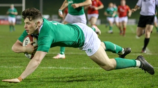 Calvin Nash scores Ireland's opening try