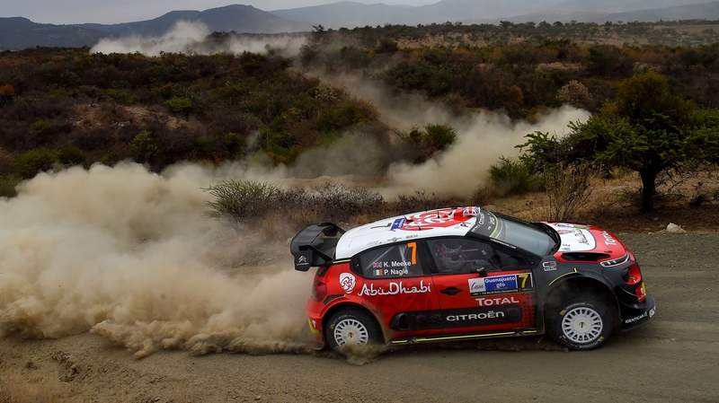 Kris Meeke tops the timesheets at the Rally Corsica
