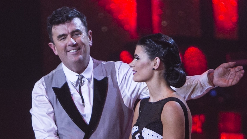 Des with partner Karen Byrne - "Everybody knew we weren't going to survive the dance-off"