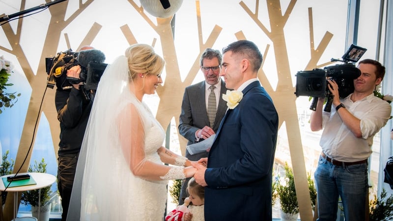 Celina was surprised with her groom's venue choice