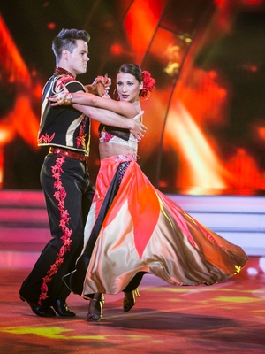 Week 10: Dayl Cronin owned the dance floor in this fiery matador costume for his