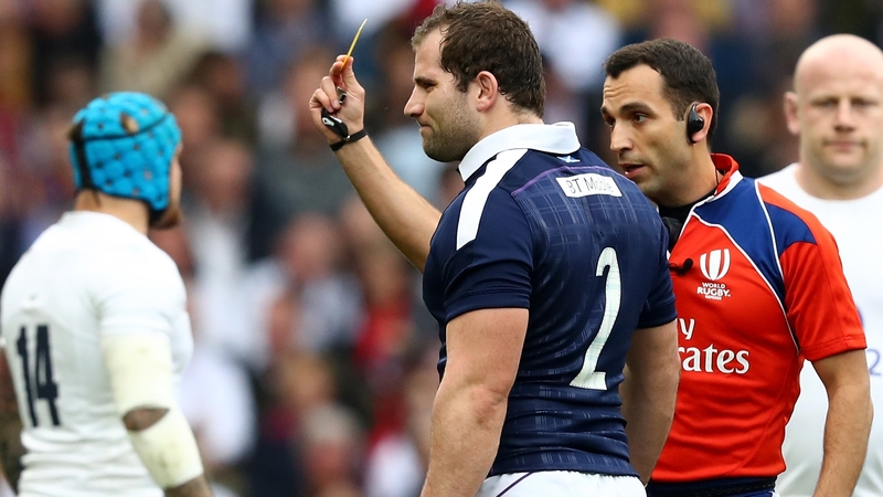 Fraser Brown is facing a ban for his dangerous tackle on Elliot Daly