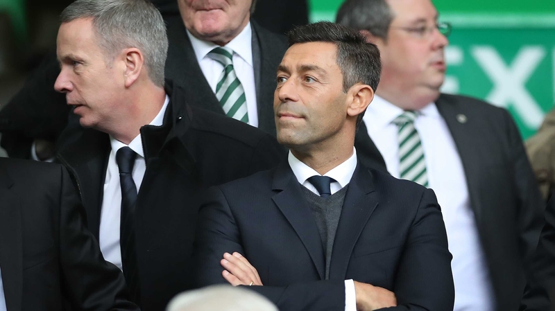 Pedro Caixinha watched Sunday's Old Firm derby from the stands