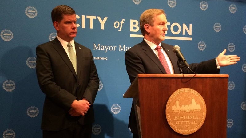 Enda Kenny met with Mayor of Boston Martin Walsh earlier today as part of his US visit