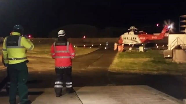 The search area was focused around 10km west of Blacksod in Co Mayo