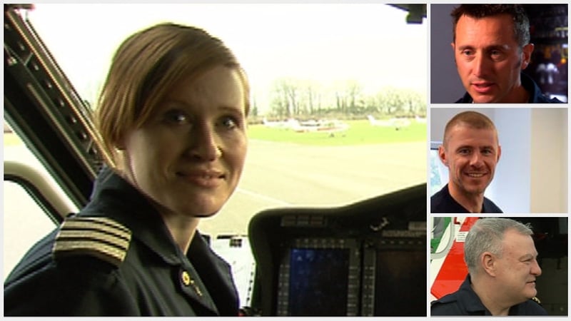 Capt Dara Fitzpatrick died in the crash - her colleagues Mark Duffy (Top), Ciarán Smith (C) and Paul Ormsby are still missing