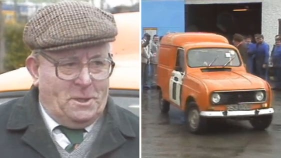 Postman Dick Herlihy and his van
