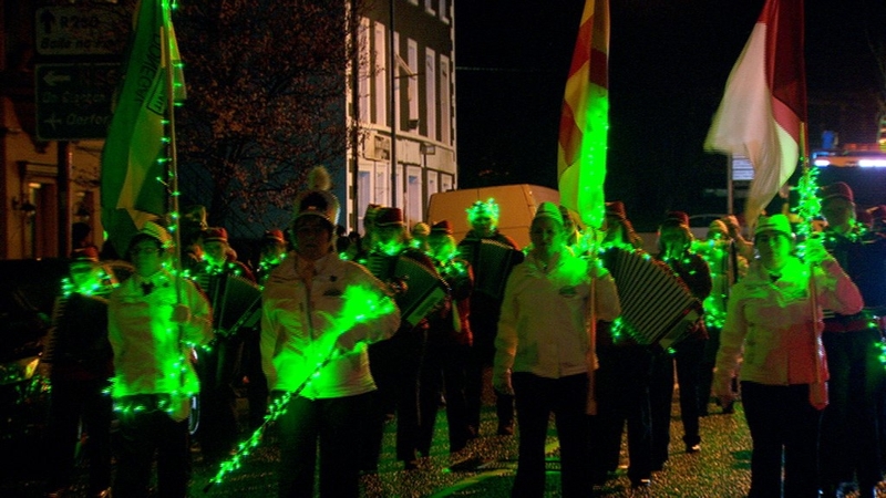 Glenties parade last year set off at a minute past midnight