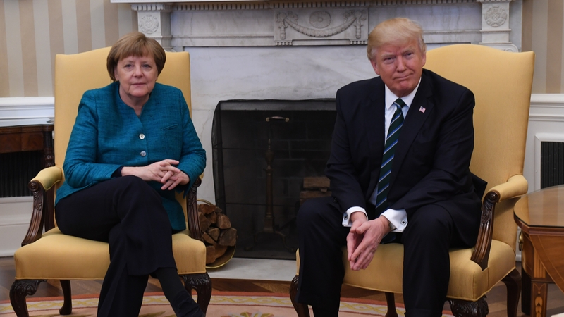 Angela Merkel and other senior German politicians stressed the importance of Germany's ties with the US