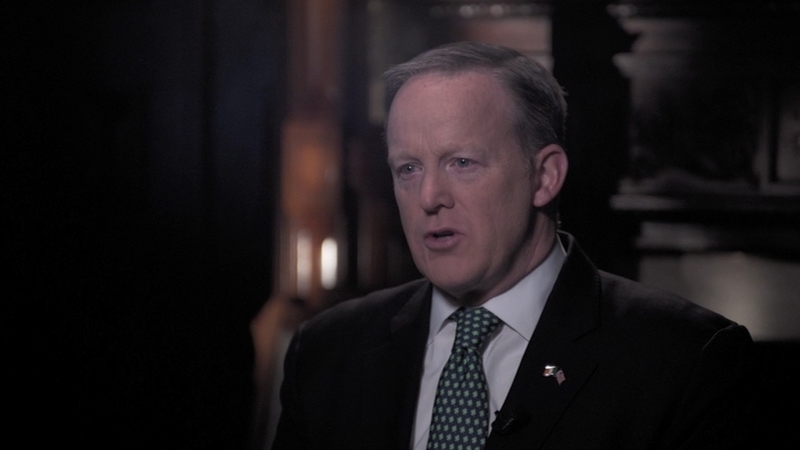 White House Press Secretary Sean Spicer was speaking to RTÉ News in Washington