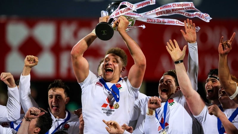 England celebrate their Grand Slam success