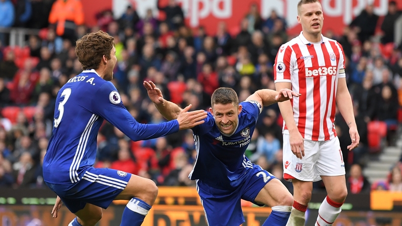 Cahill celebrates his winning goal