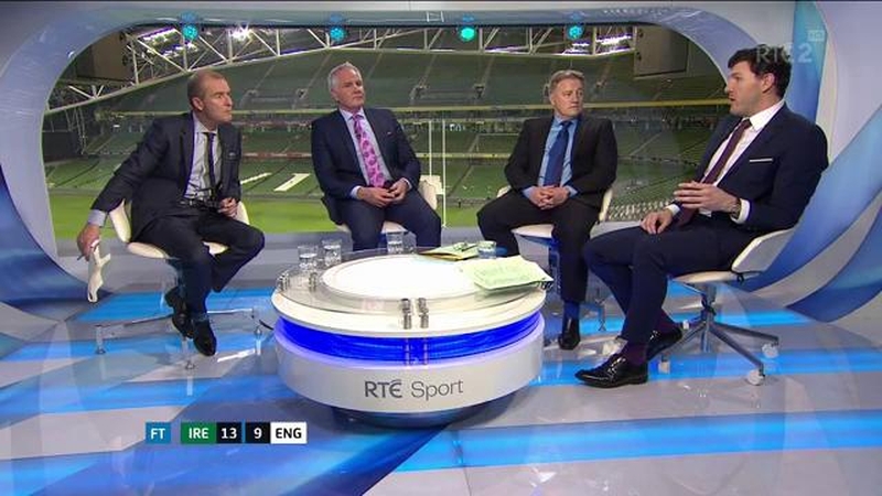 The RTE panel praised Ireland's passion against England