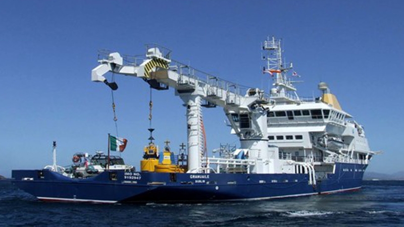 The Irish Lights Vessel, the Granuaile, is being used as the platform for the operation