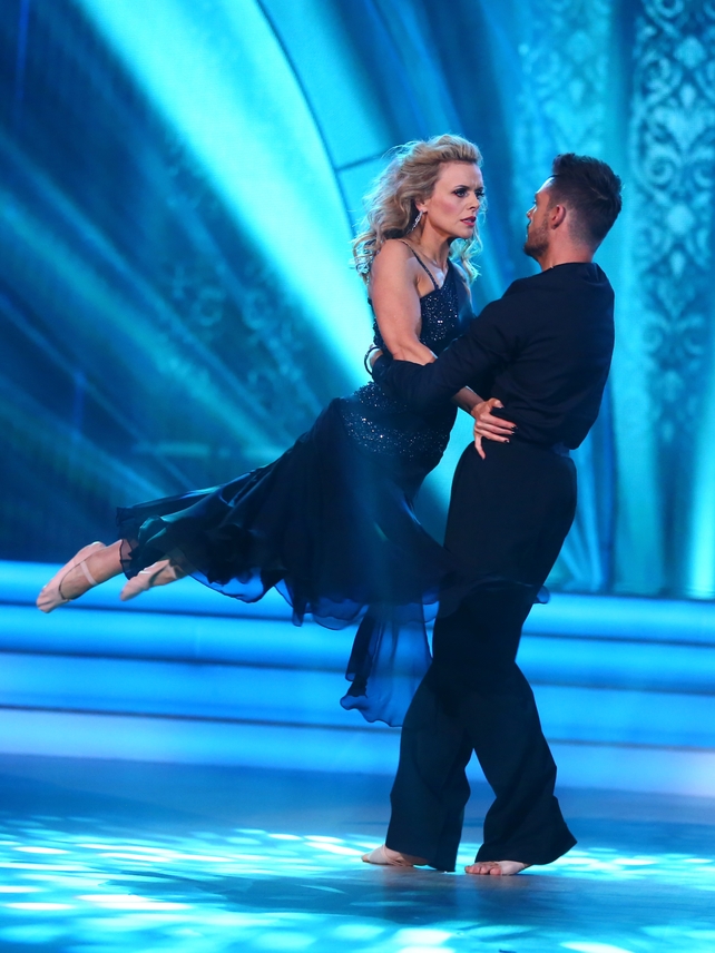 Week 11: Denise looked stunning in this floor length sheer dress while dancing to Hozier's Take me to Church.