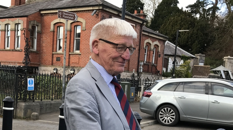 Former British soldier Dennis Hutchings leaving Armagh Courthouse