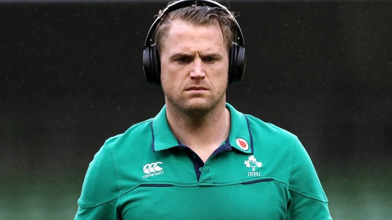 Jamie Heaslip before the game